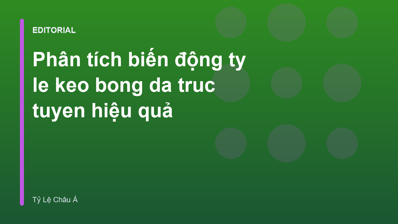 Biểu đồ phân tích biến động tỷ lệ kèo bóng đá trực tuyến